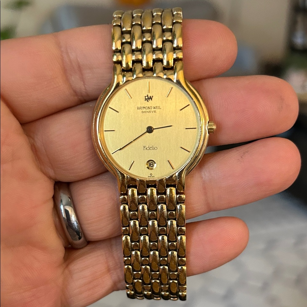 Raymond Weil Gold Plated Geneve Fidelio Watch